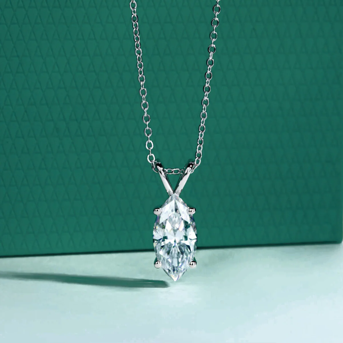 The Oura Marquise Cut Moissanite Necklace