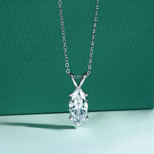 The Oura Marquise Cut Moissanite Necklace