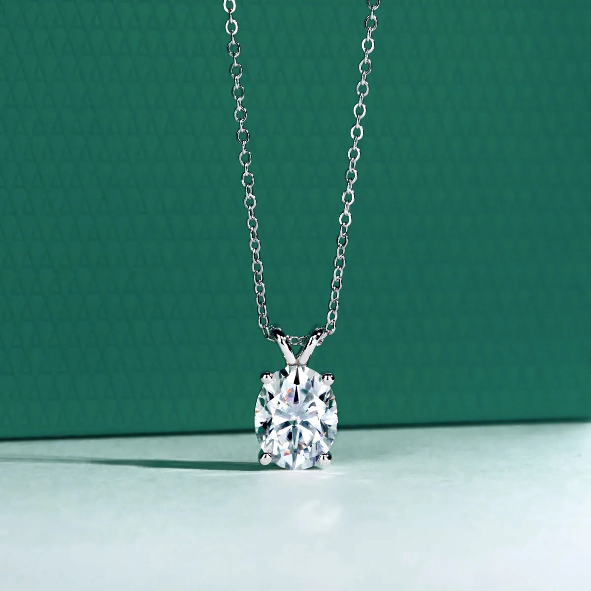 The Maeva Oval Cut Moissanite Necklace