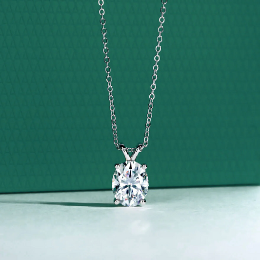 The Maeva Oval Cut Moissanite Necklace