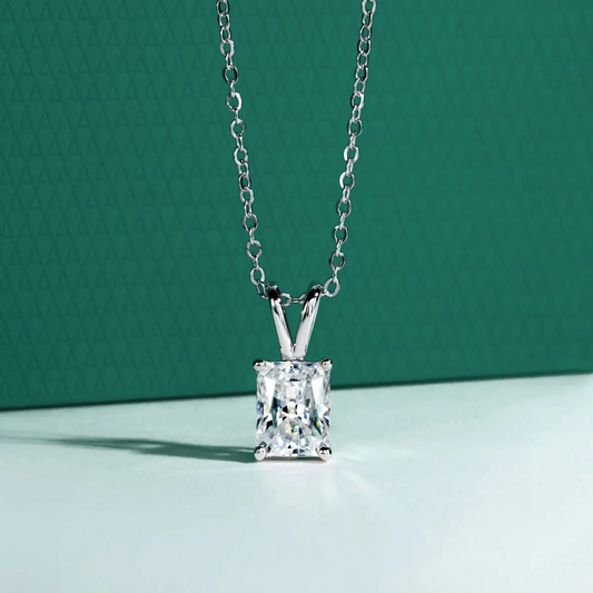 The Sophie Radiant Cut Moissanite Necklace