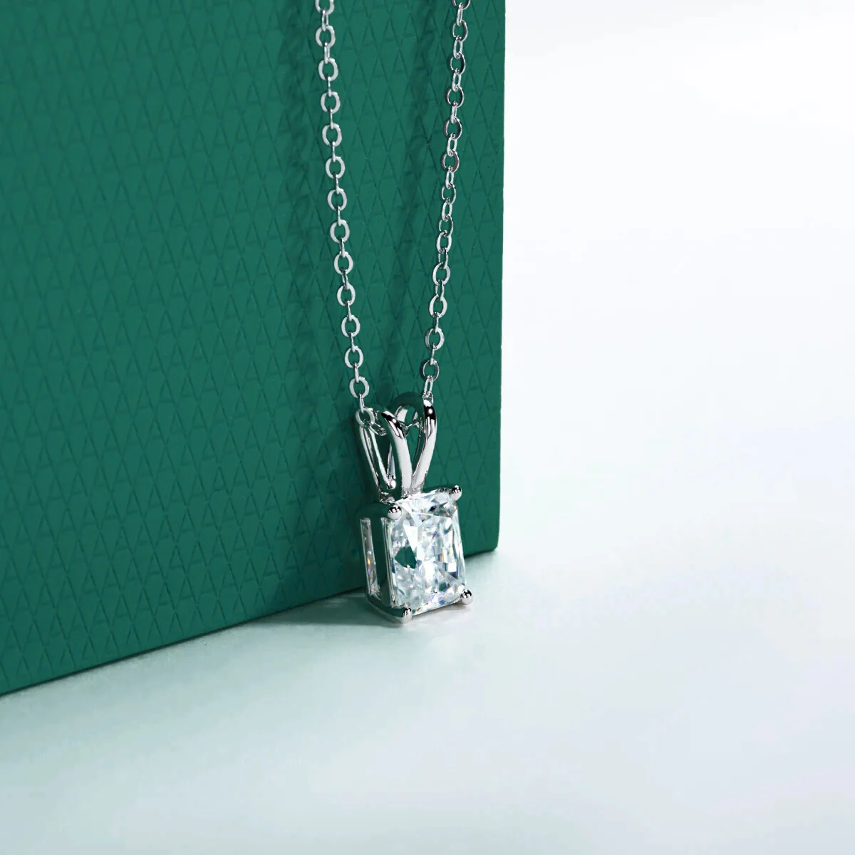 The Sophie Radiant Cut Moissanite Necklace