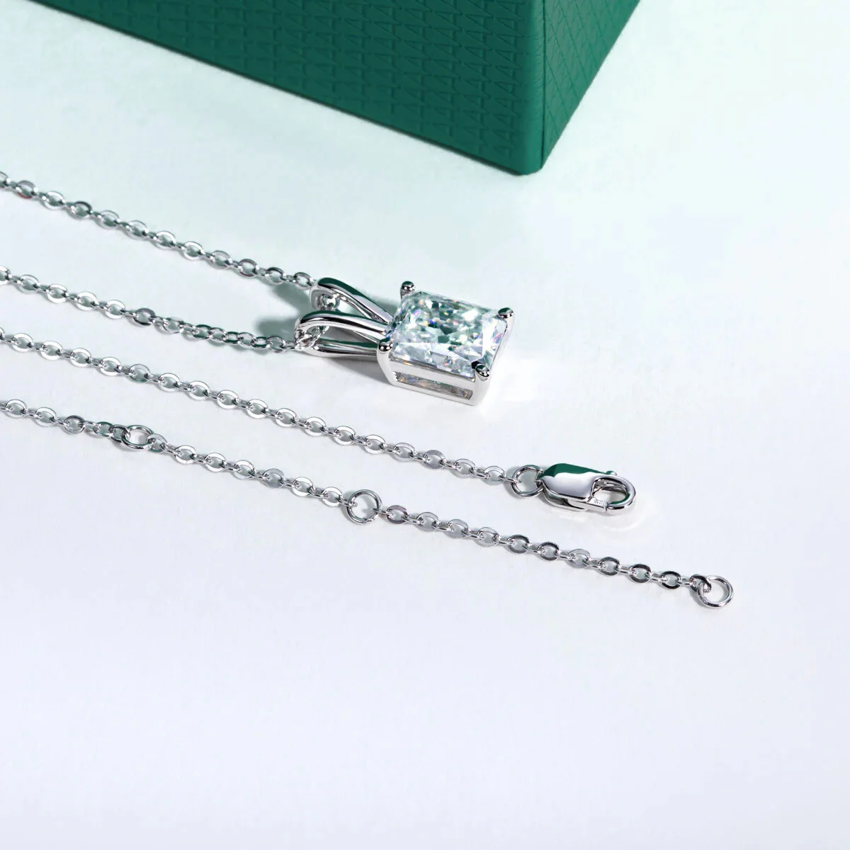 The Sophie Radiant Cut Moissanite Necklace