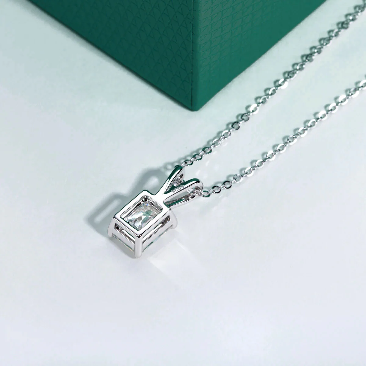The Sophie Radiant Cut Moissanite Necklace