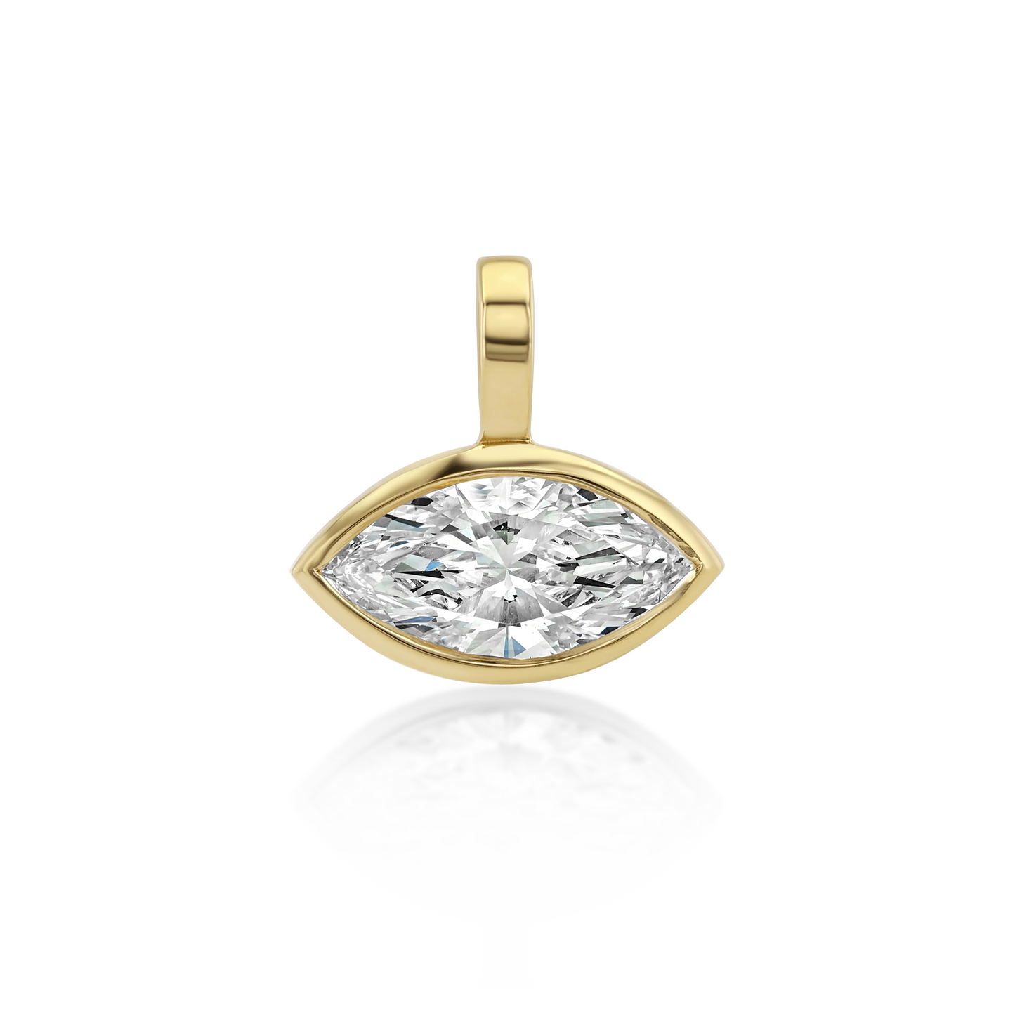 Signature Marquise Diamond Bezel Pendant