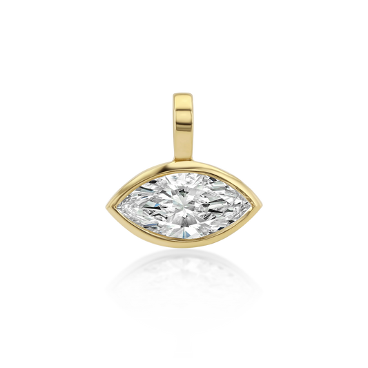 Signature Marquise Diamond Bezel Pendant