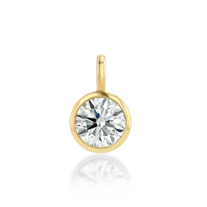 Signature Round Diamond Bezel Pendant