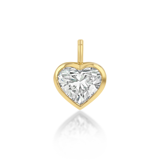 Signature Heart Diamond Bezel Pendant