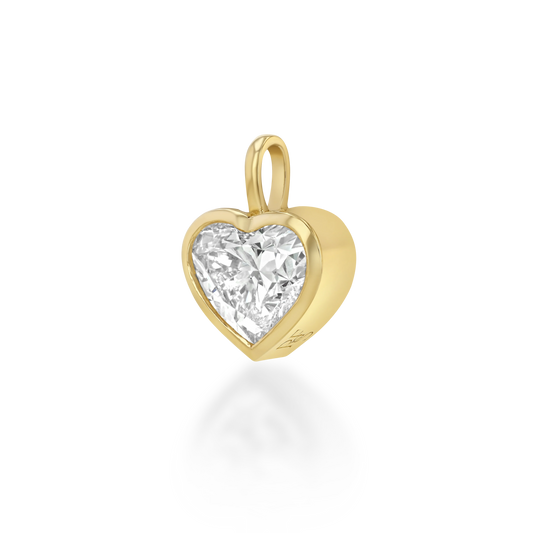 Signature Heart Diamond Bezel Pendant