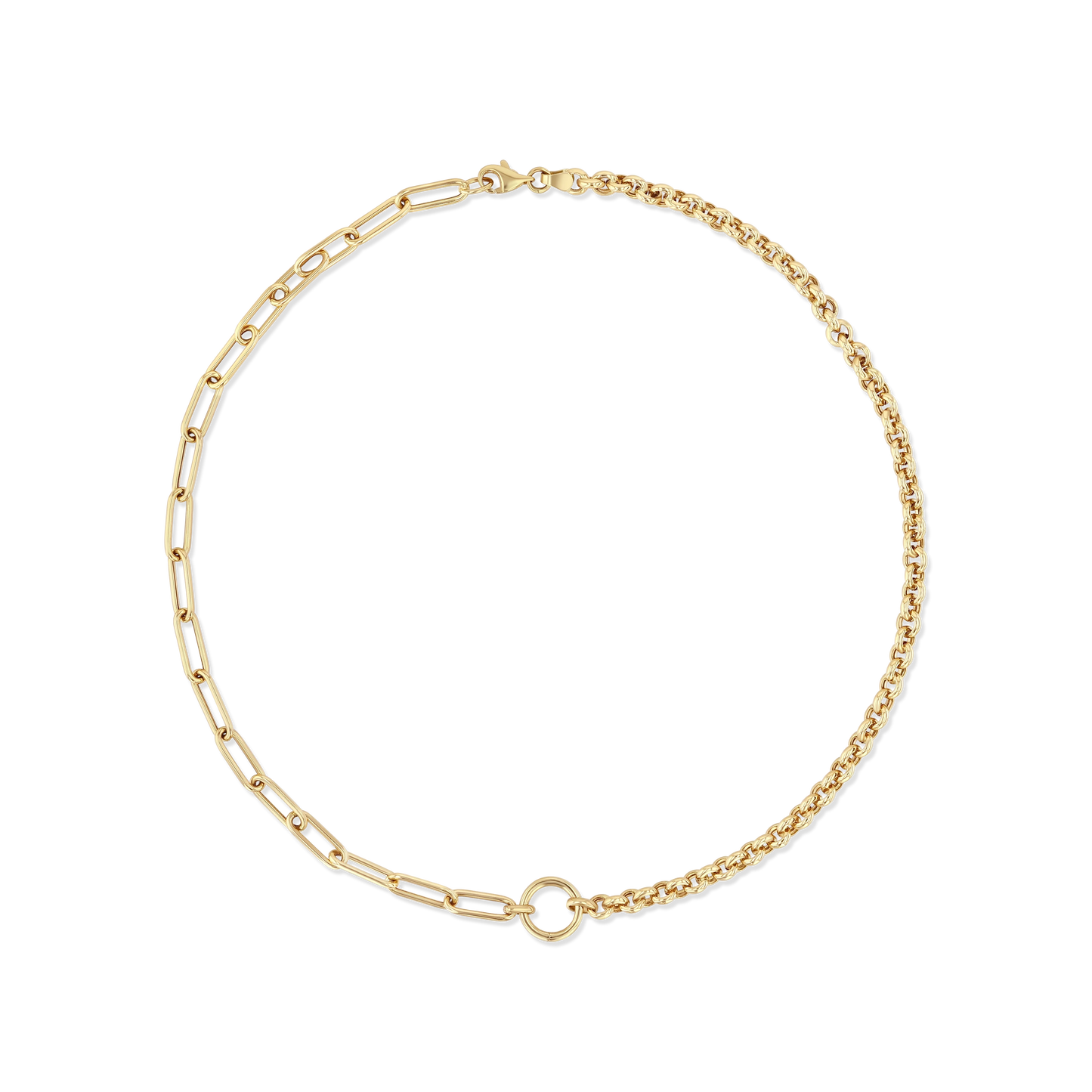 Rolo Paperclip Chain Necklace