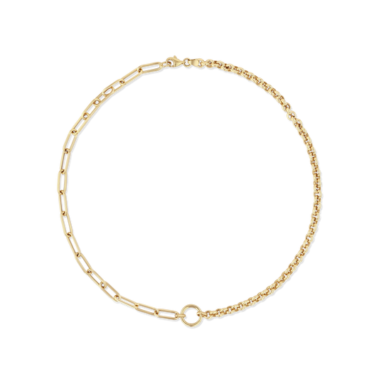 Rolo Paperclip Chain Necklace
