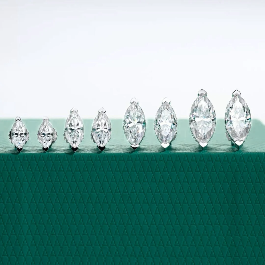 The Charlotte Pear Cut Moissanite Earrings