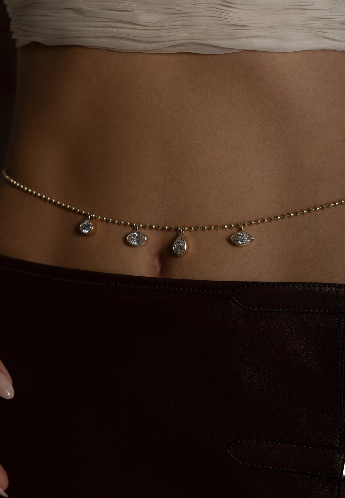 Signature Oval Diamond Bezel Pendant