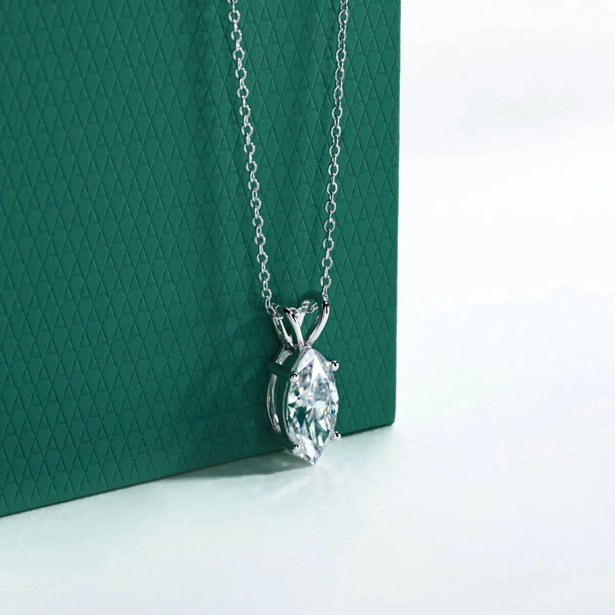 The Oura Marquise Cut Moissanite Necklace