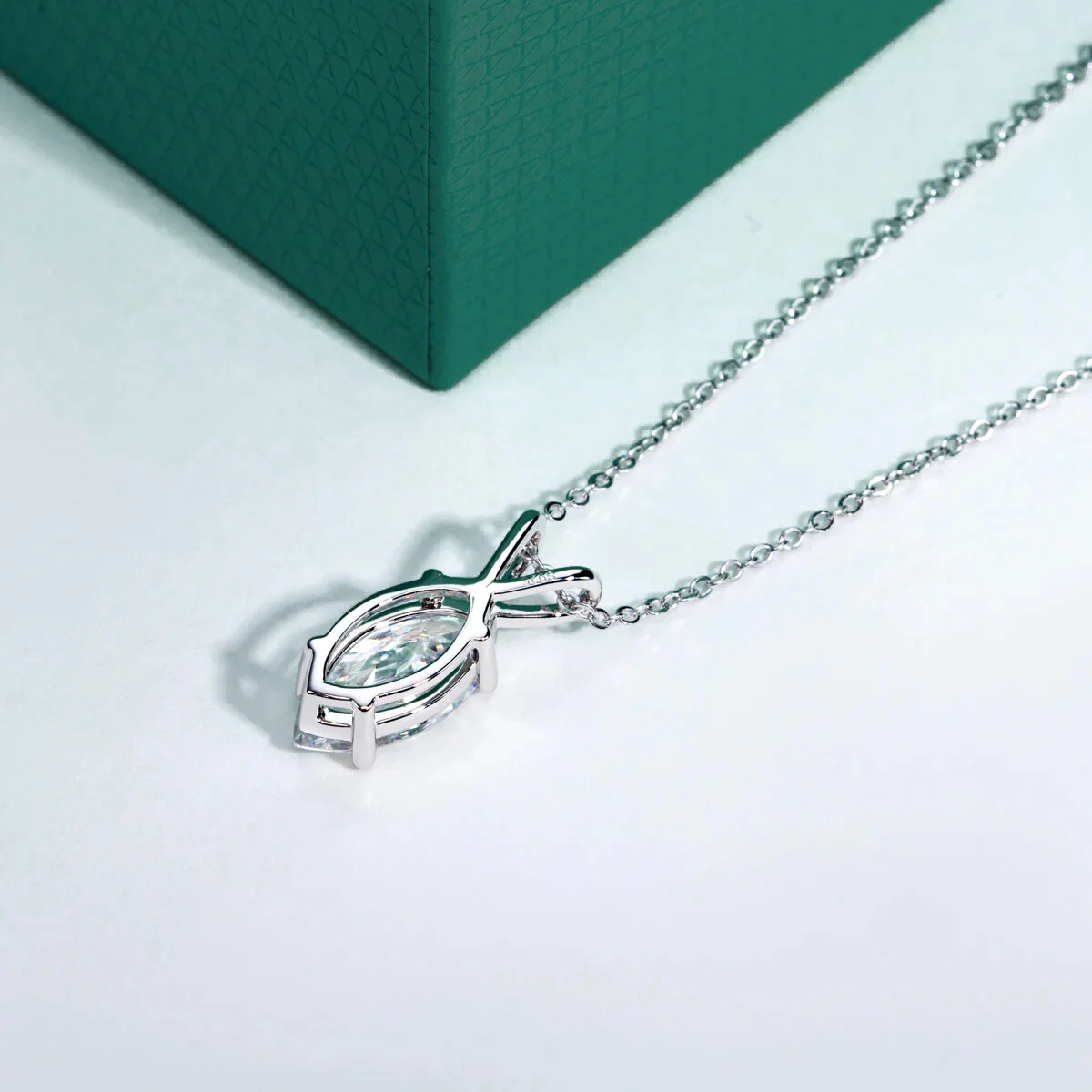 The Oura Marquise Cut Moissanite Necklace