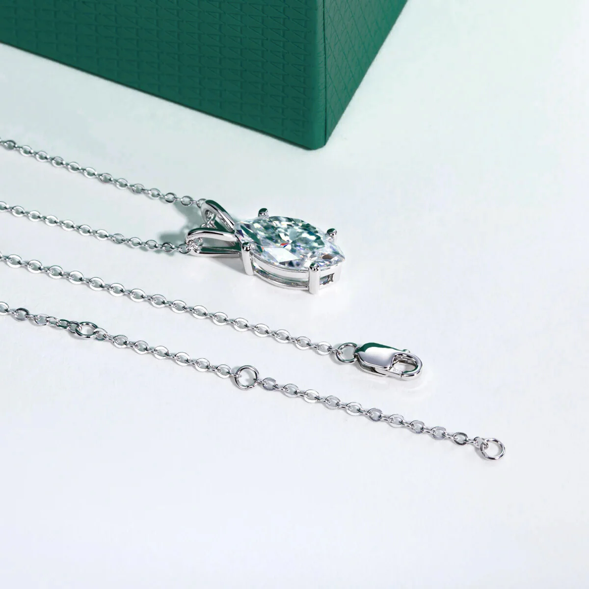 The Oura Marquise Cut Moissanite Necklace