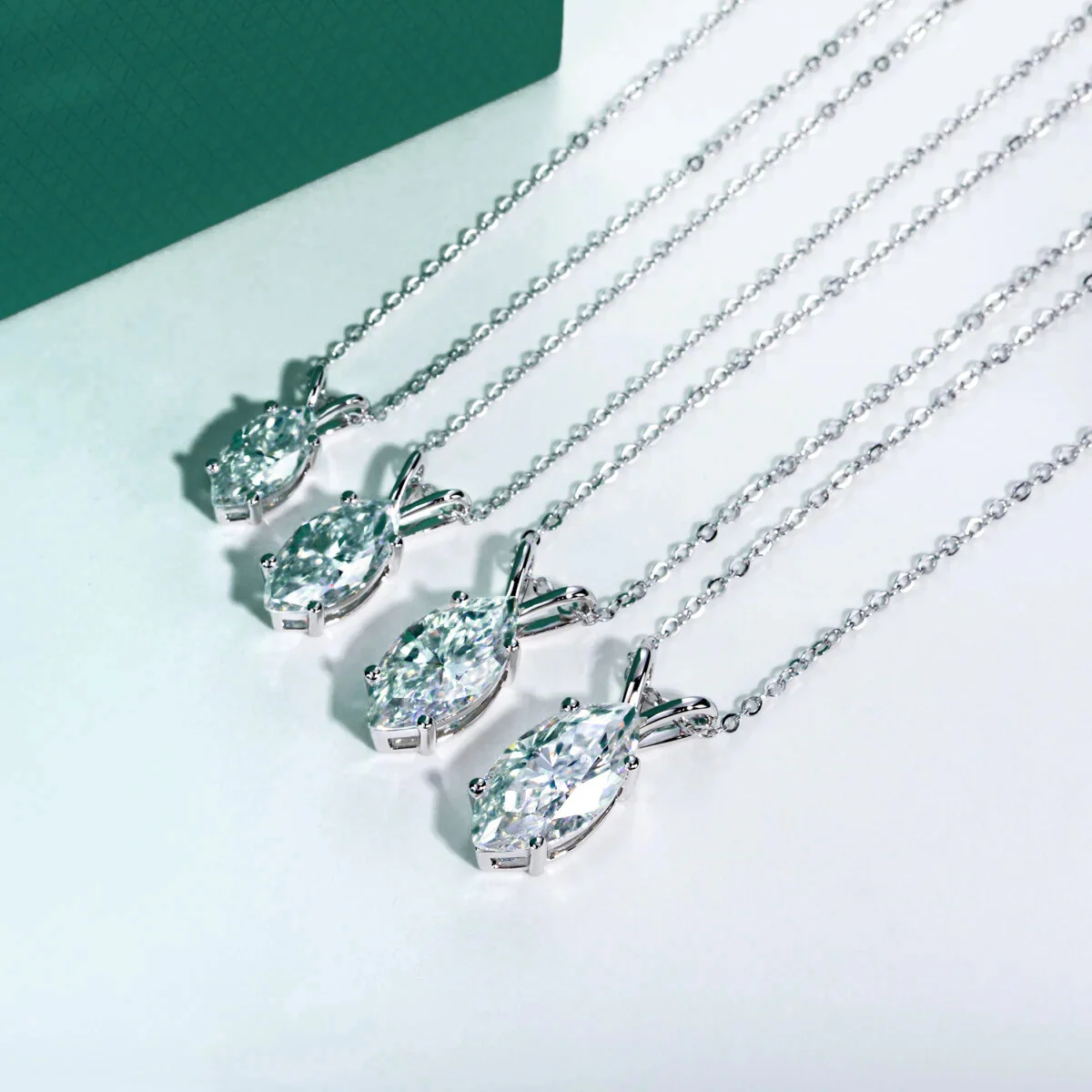 The Oura Marquise Cut Moissanite Necklace