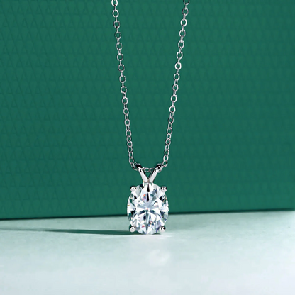 The Maeva Oval Cut Moissanite Necklace