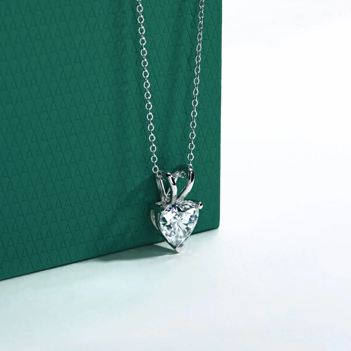 The Rosie Heart Cut Moissanite Necklace