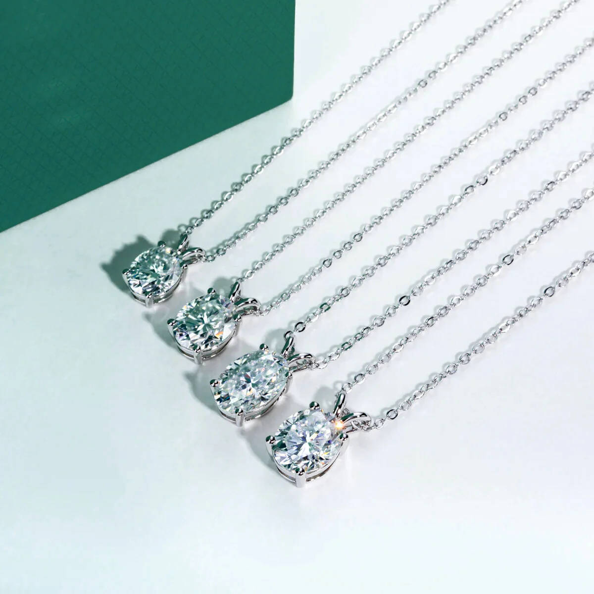 The Maeva Oval Cut Moissanite Necklace