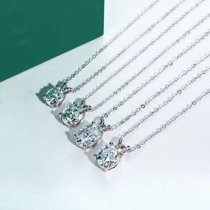 The Maeva Oval Cut Moissanite Necklace