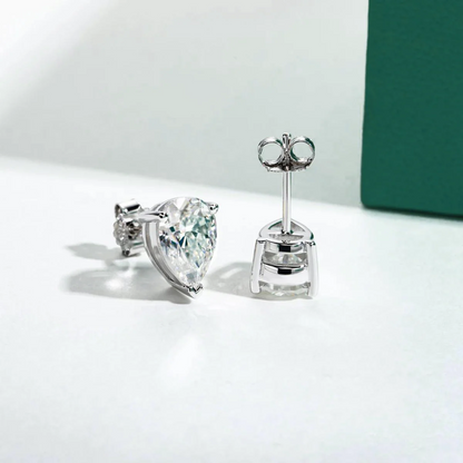The Charlotte Pear Cut Moissanite Earrings