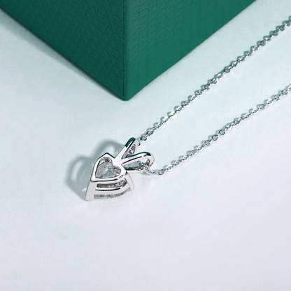 The Rosie Heart Cut Moissanite Necklace