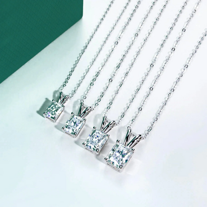 The Sophie Radiant Cut Moissanite Necklace
