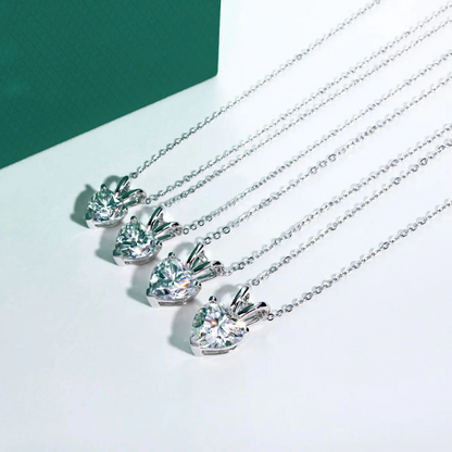 The Rosie Heart Cut Moissanite Necklace