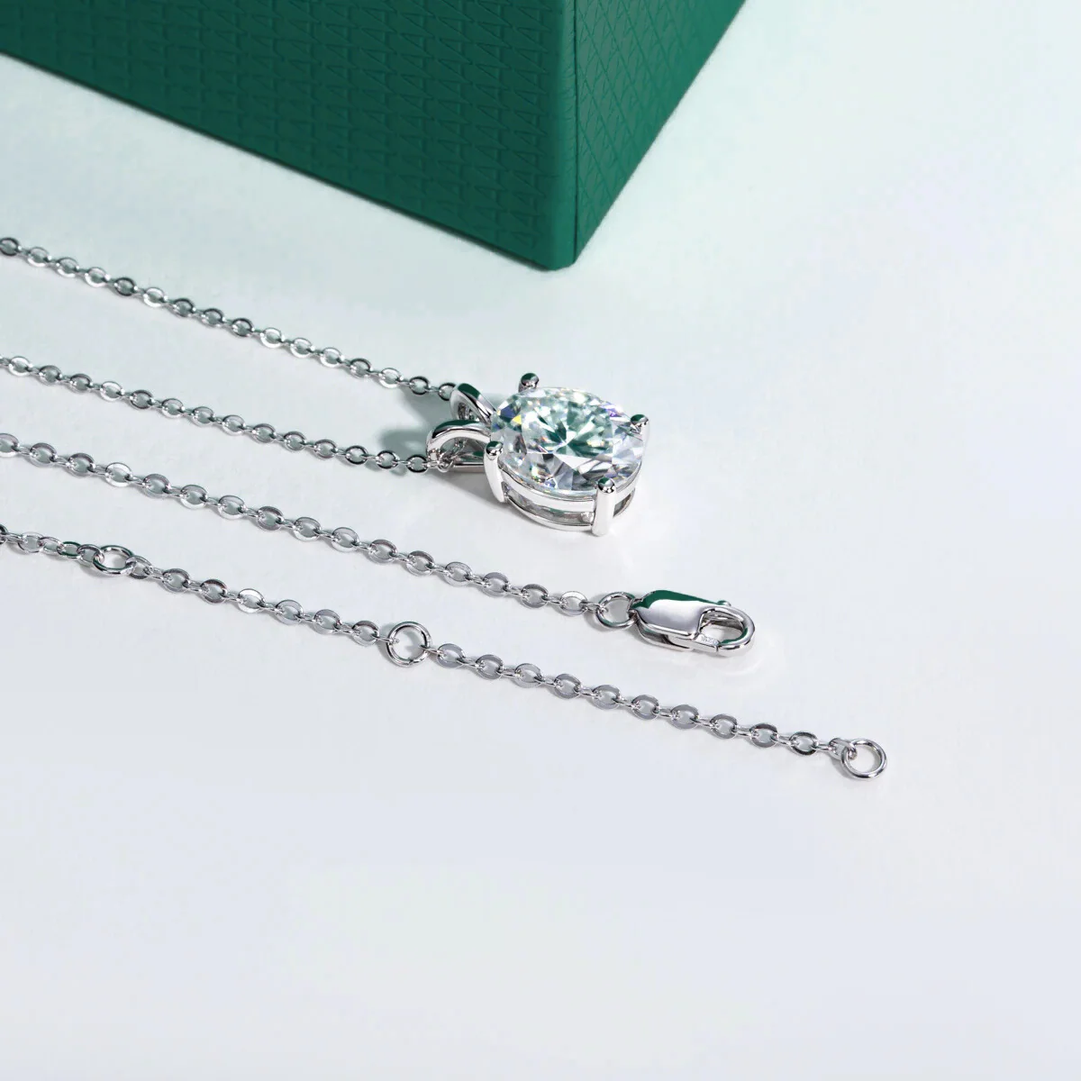 The Maeva Oval Cut Moissanite Necklace